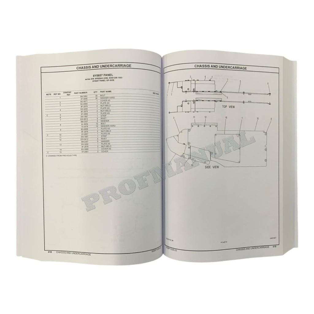 Caterpillar Cat D4H D4H LGP Tractor Power Shift Parts Catalog Manual SEBP1538