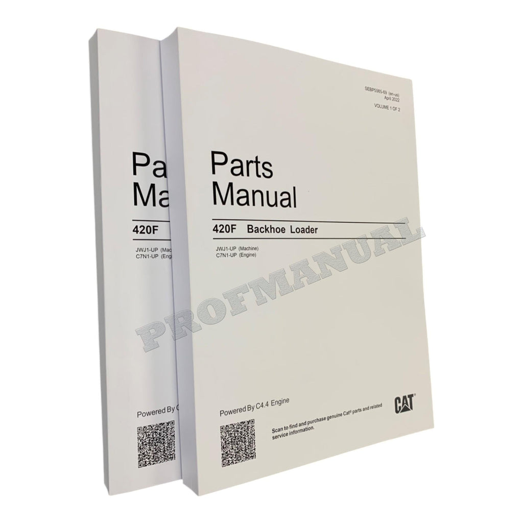 Caterpillar Cat 420F Backhoe Loader Parts Catalog Manual SEBP5985
