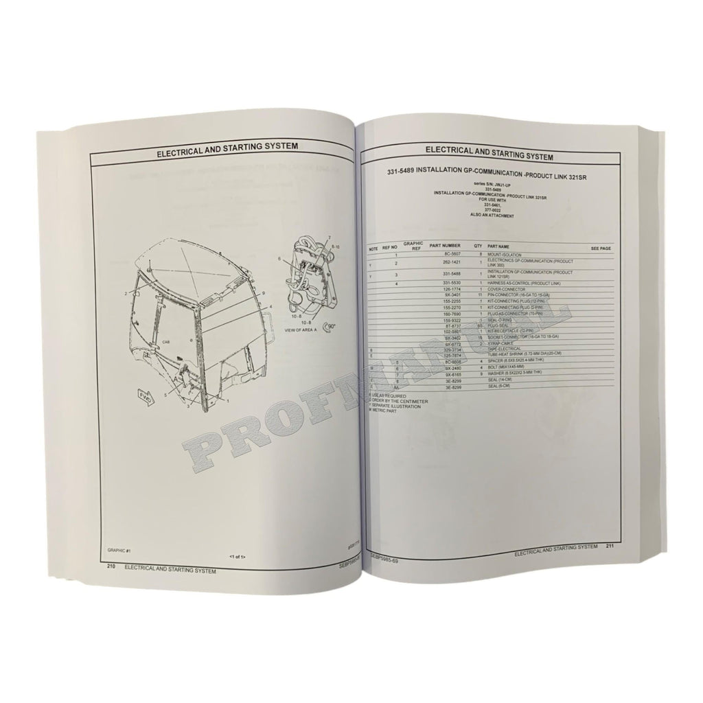 Caterpillar Cat 420F Backhoe Loader Parts Catalog Manual SEBP5985