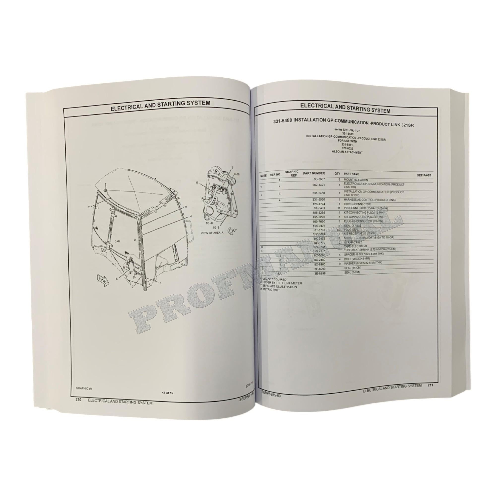 Caterpillar Cat 420F Backhoe Loader Parts Catalog Manual SEBP5985