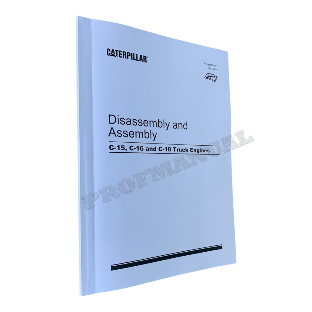 Caterpillar C-15 C-16 C-18 Truck Engine Service Manual 4books