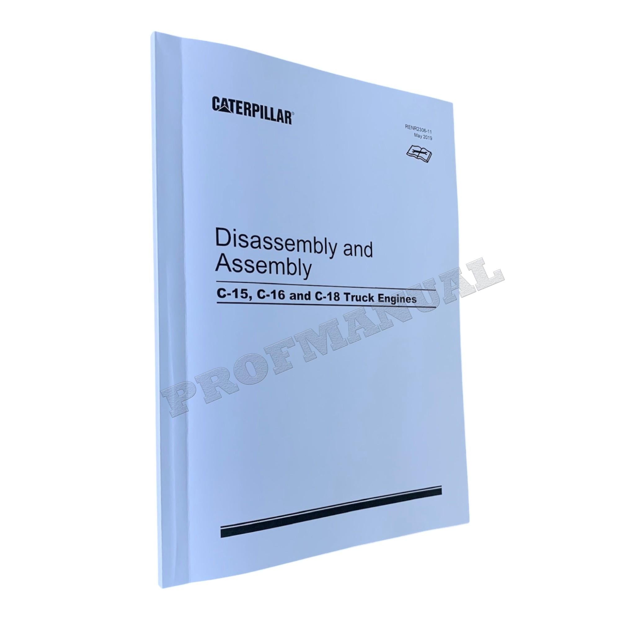 Caterpillar C-15 C-16 C-18 Truck Engine Service Manual 4books