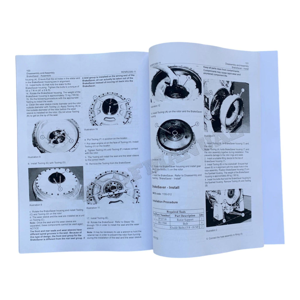Caterpillar C-15 C-16 C-18 Truck Engine Service Manual 4books