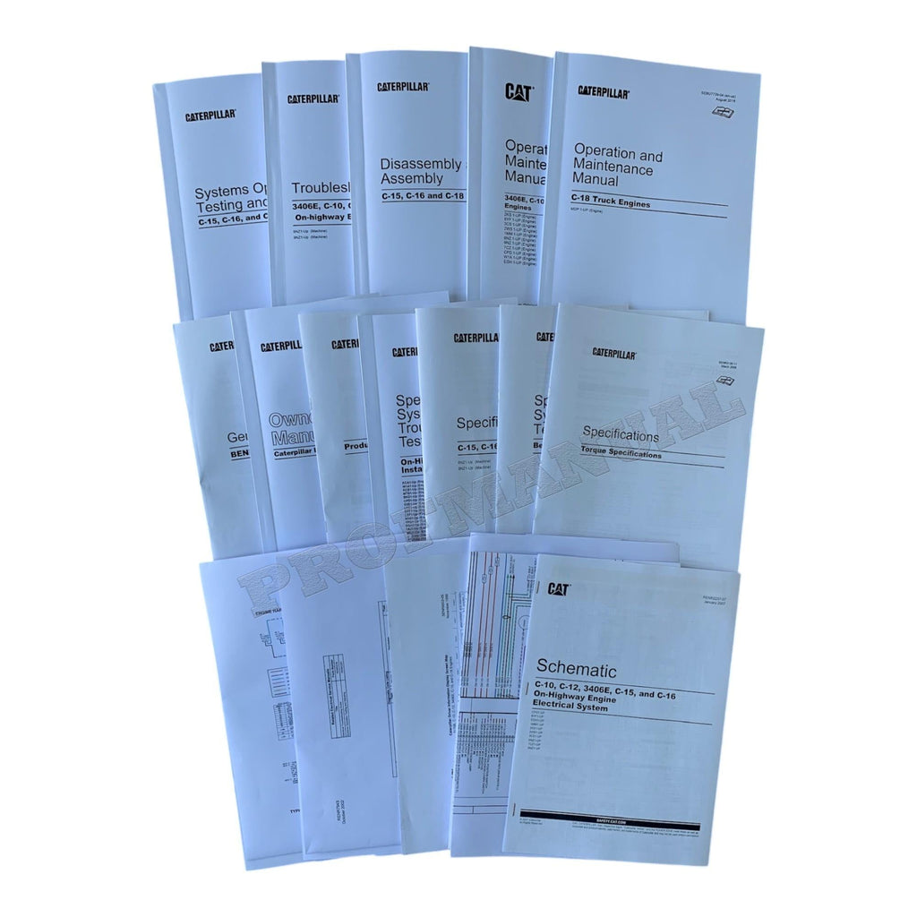 Caterpillar C-15 C-16 C-18 On-highway Engine Full Service Manual