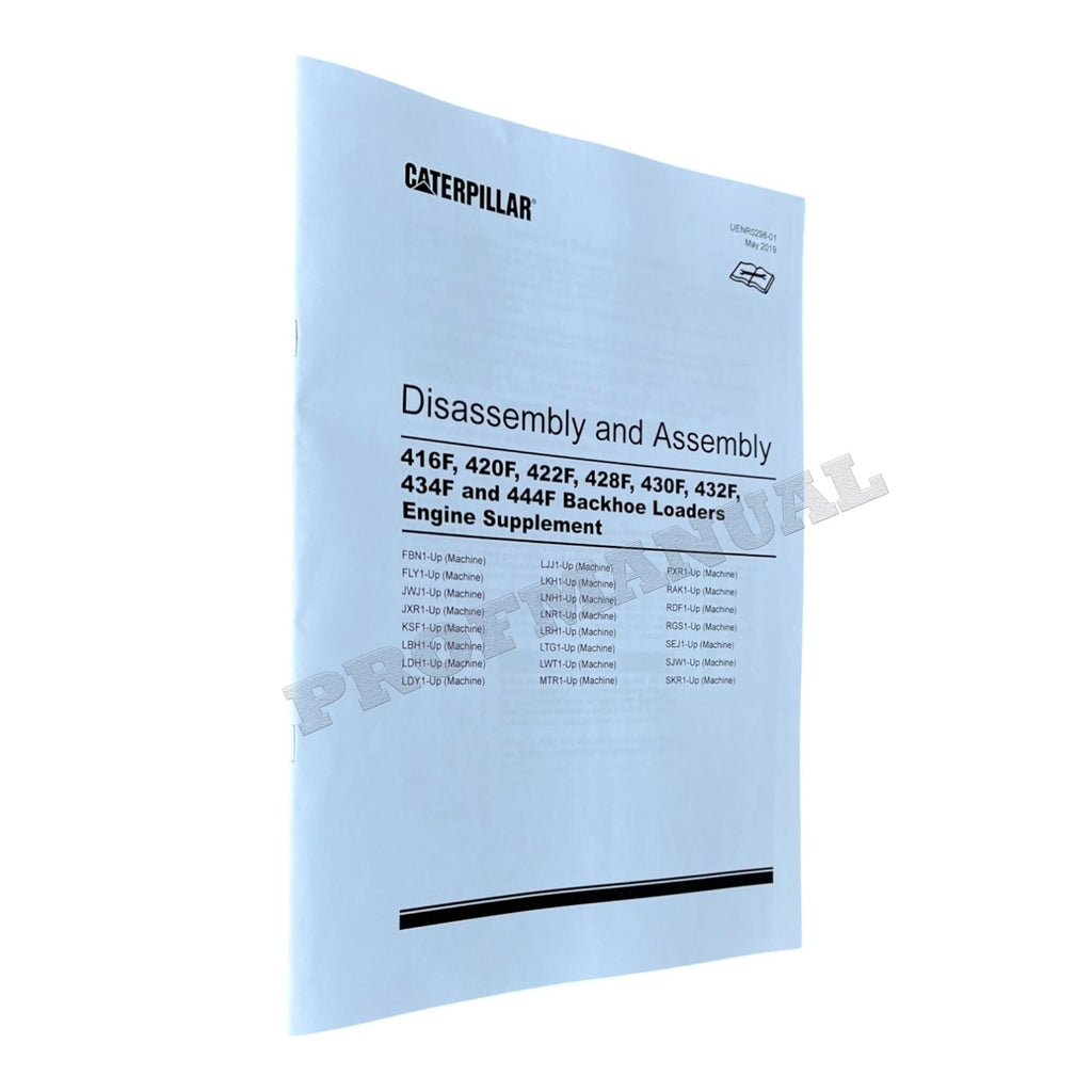 Caterpillar CAT 416F 420F 422F 428F Loader Engine Manual Disassembly Assembly