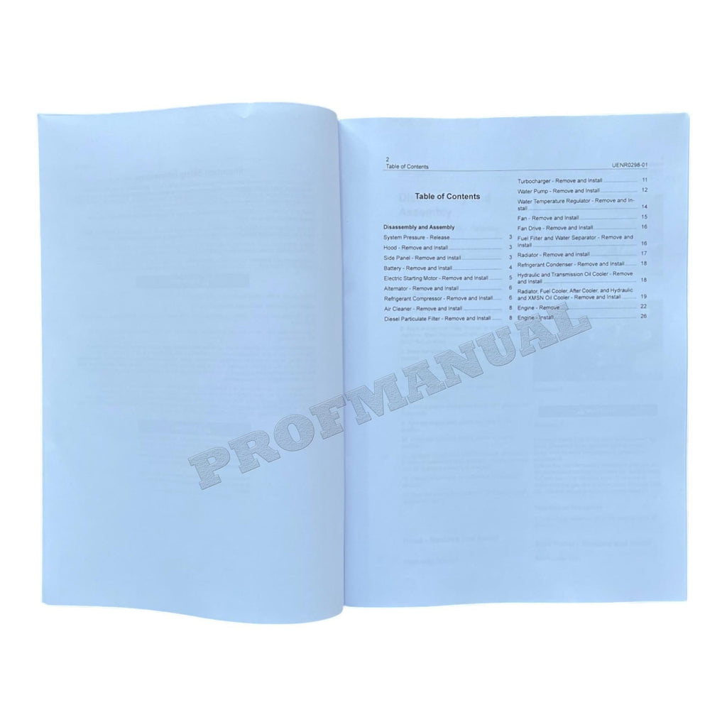 Caterpillar CAT 416F 420F 422F 428F Loader Engine Manual Disassembly Assembly
