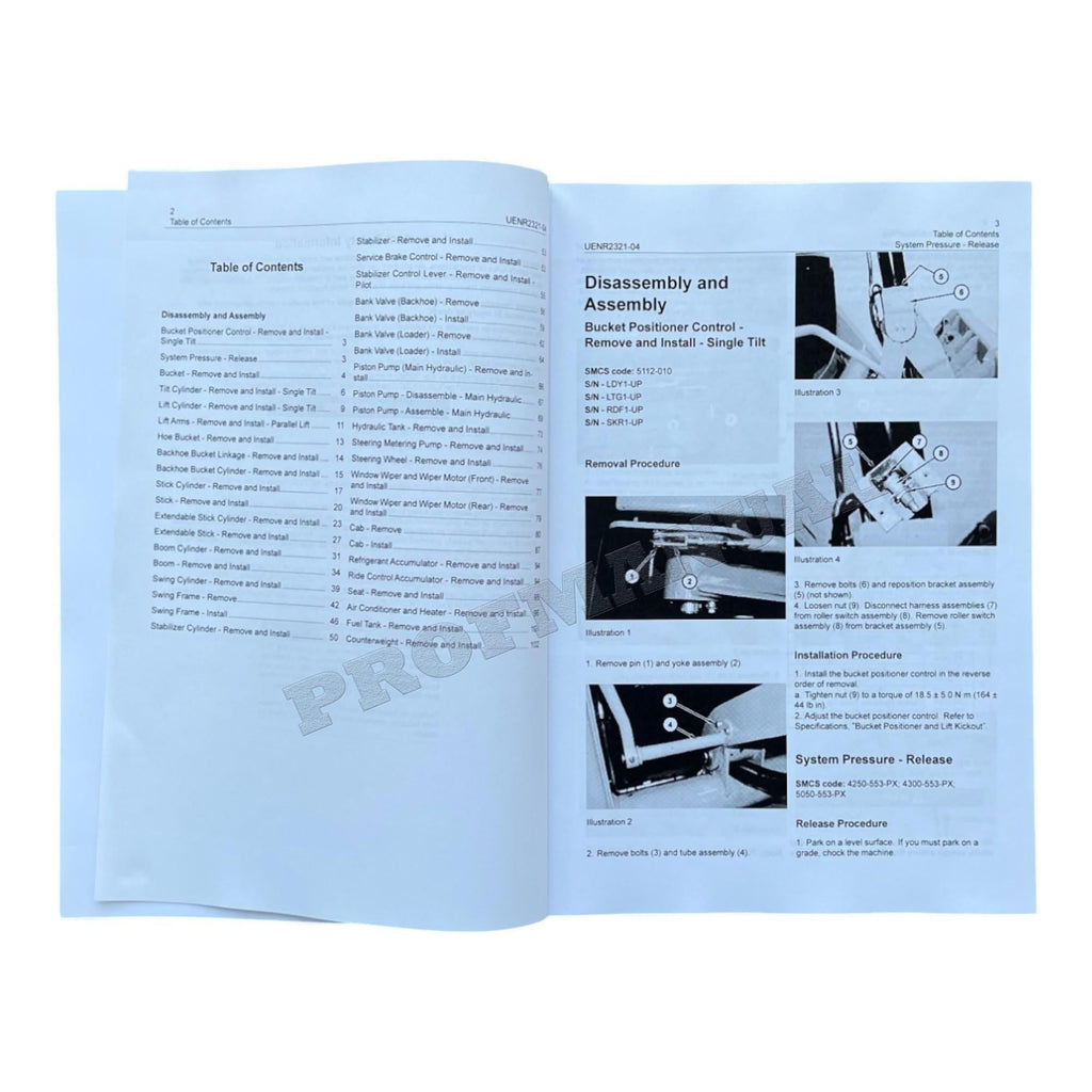 Caterpillar CAT 416F 420F 430F Backhoe Loader Manual Disassembly Assembly