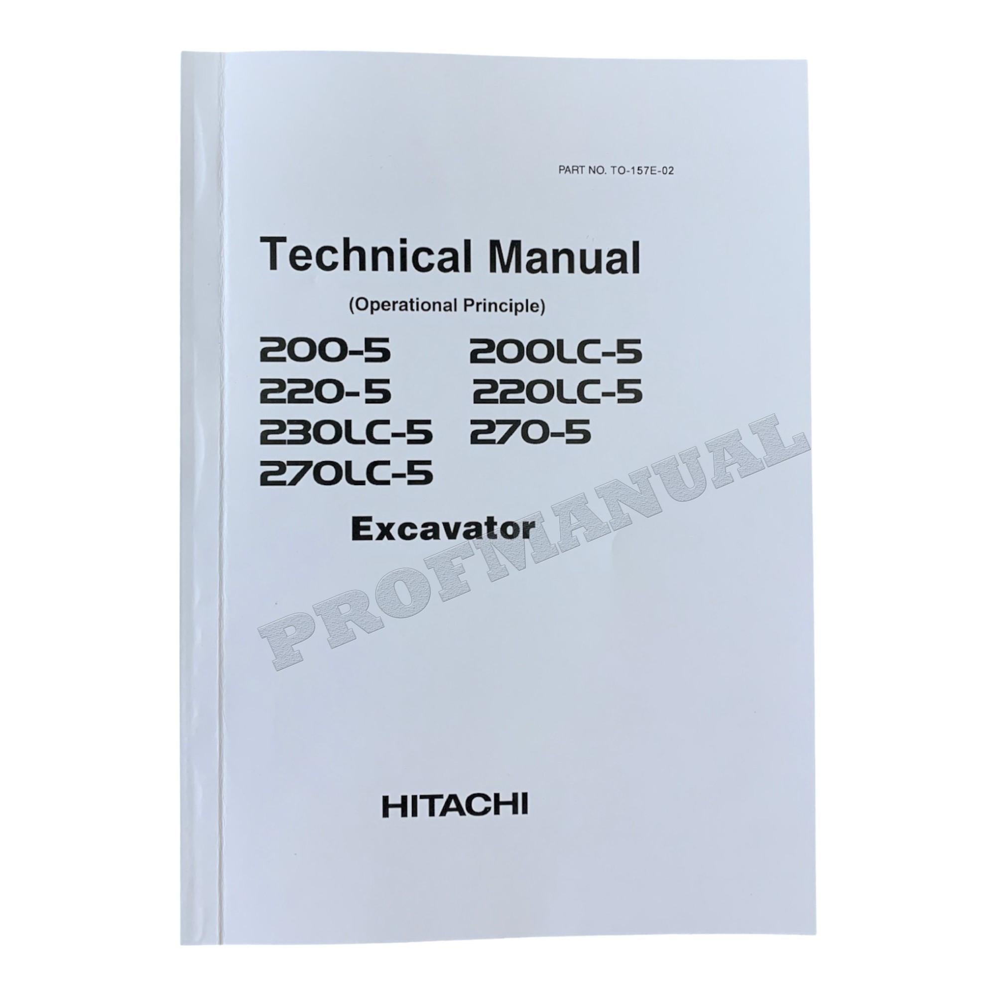 HITACHI EX270-5 EX270LC-5 EXCAVATOR Service manual Operational Principle
