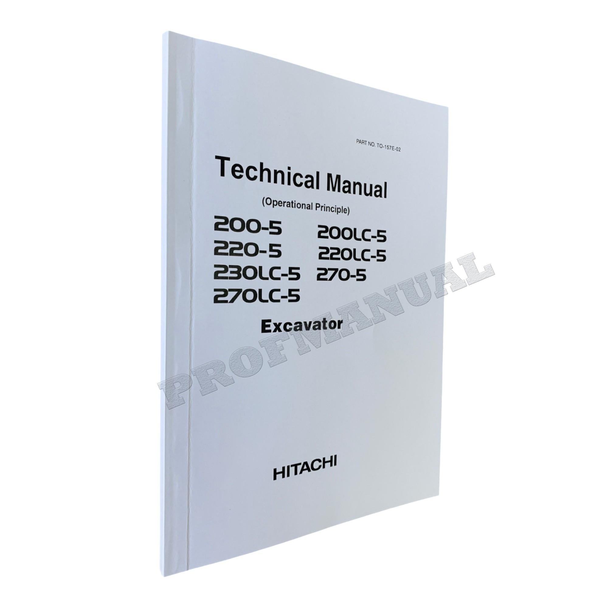 HITACHI EX270-5 EX270LC-5 EXCAVATOR Service manual Operational Principle