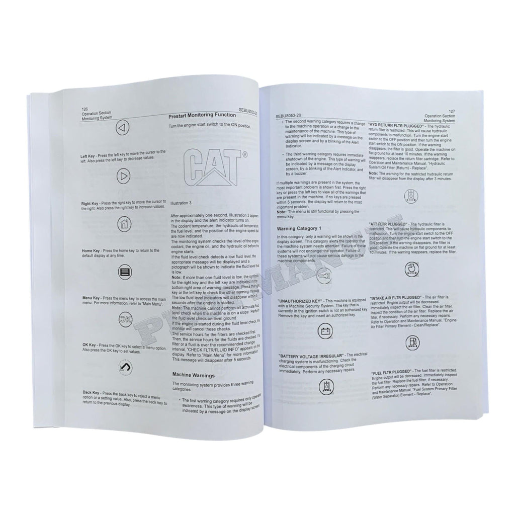 Caterpillar 320D Excavator Operators Maintenance Manual SEBU8053
