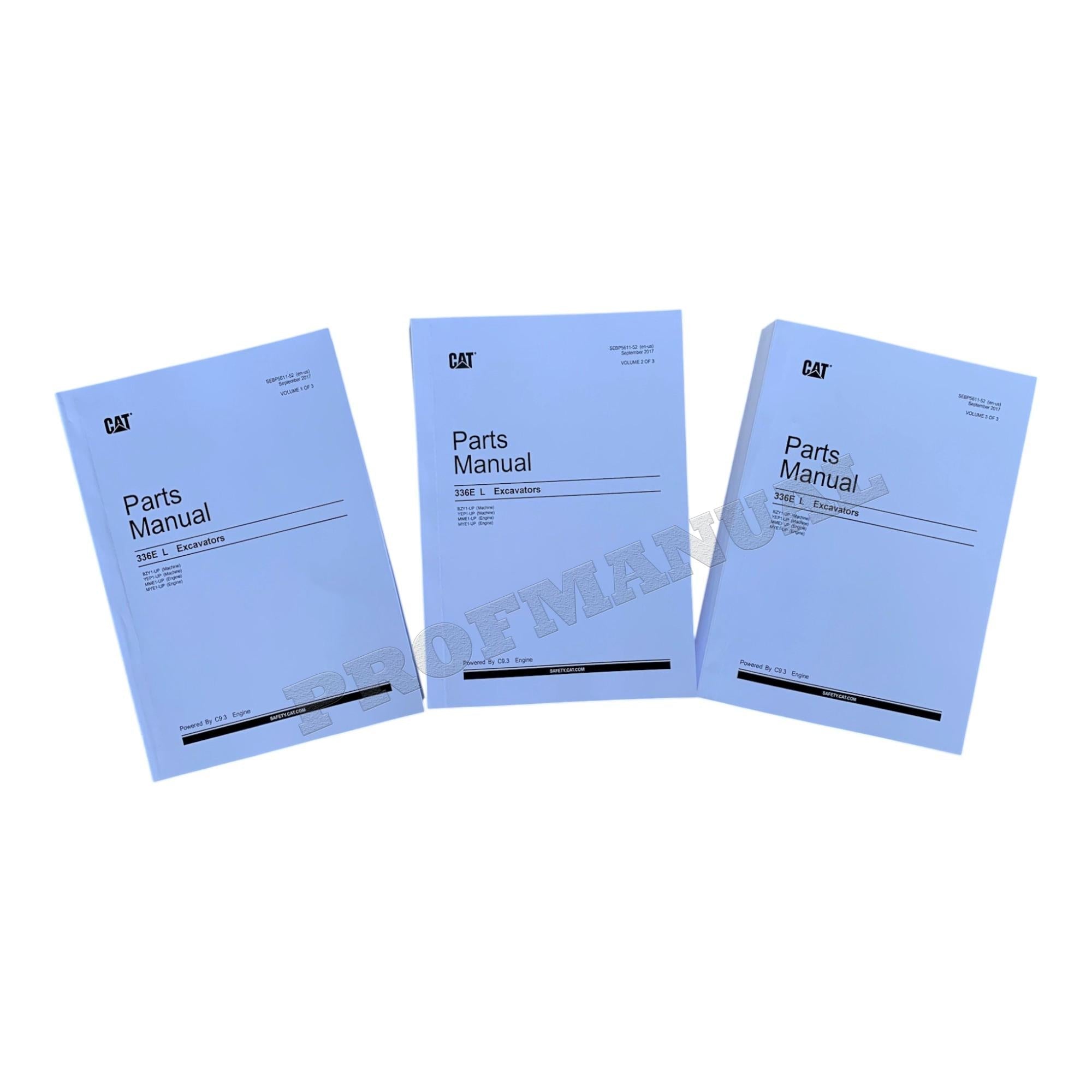 Caterpillar Cat 336E L Excavator Parts Catalog Manual SEBP5611