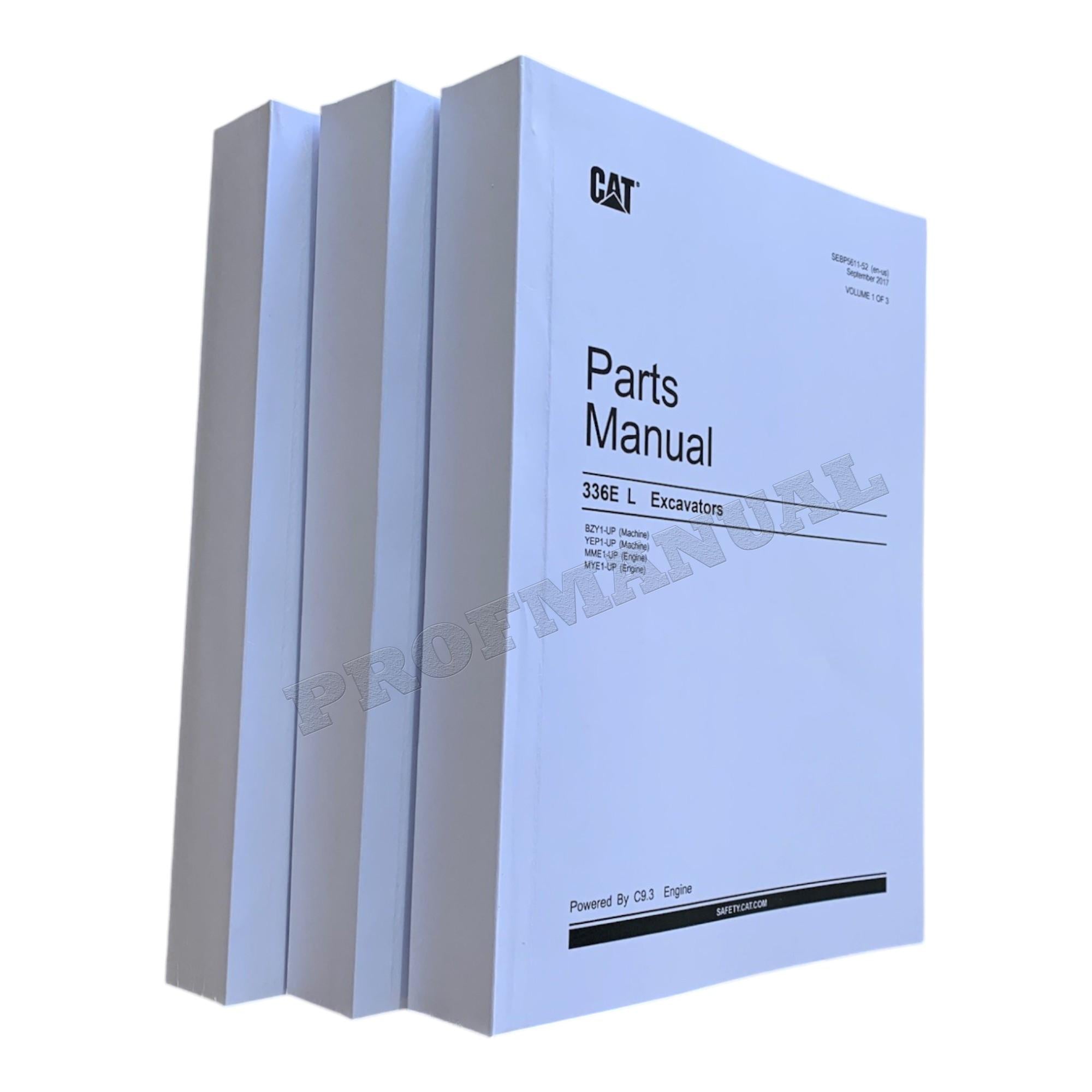 Caterpillar Cat 336E L Excavator Parts Catalog Manual SEBP5611
