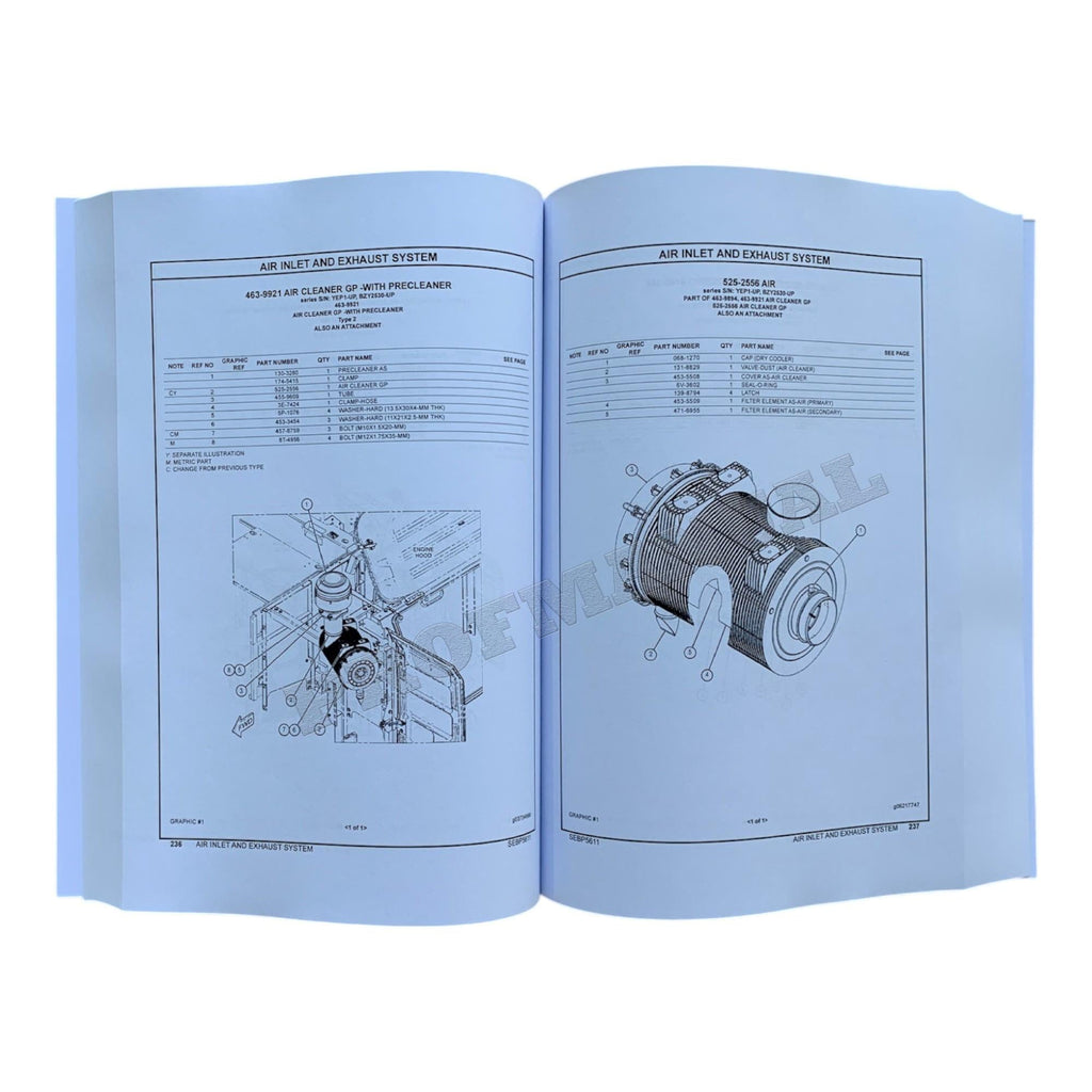 Caterpillar Cat 336E L Excavator Parts Catalog Manual SEBP5611