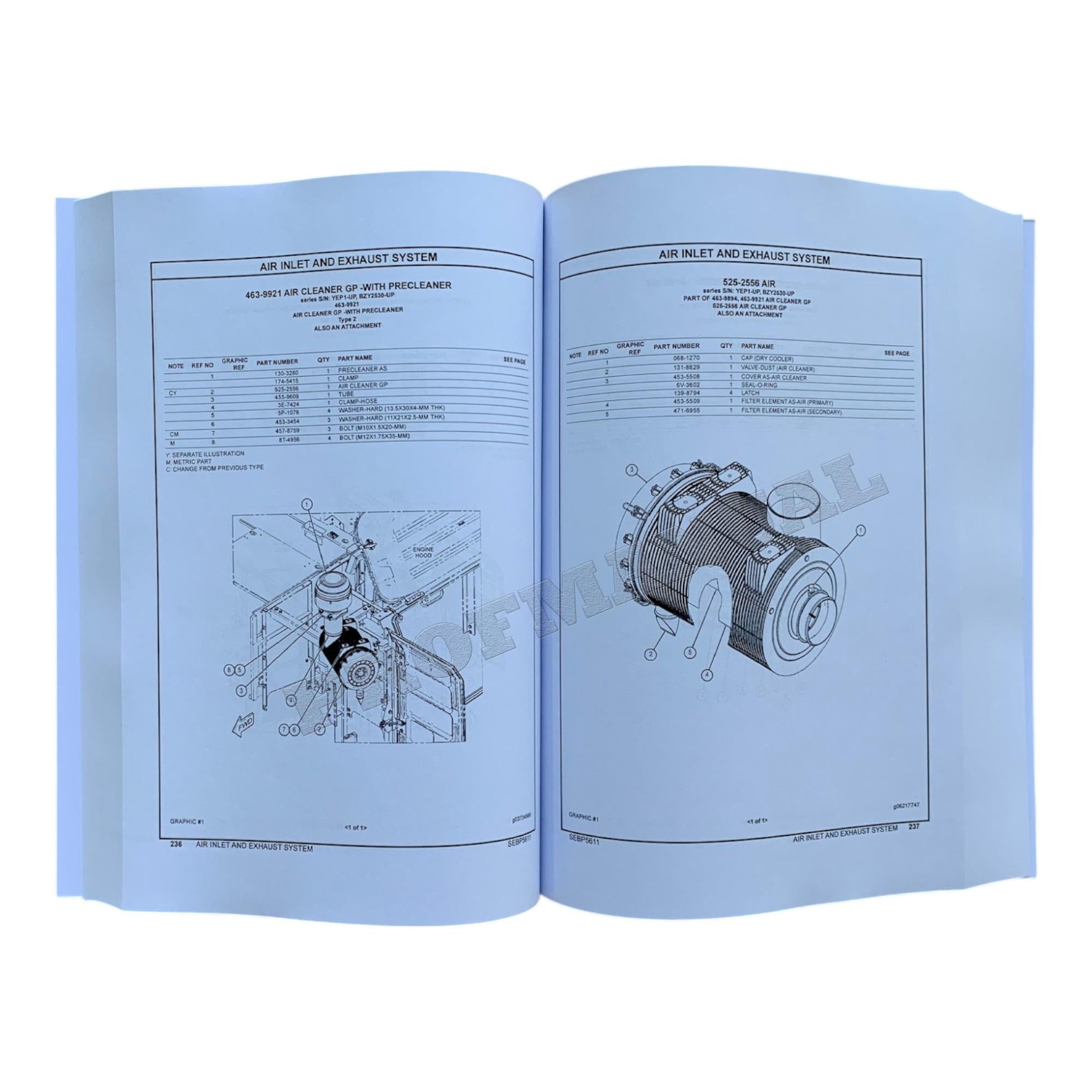 Caterpillar Cat 336E L Excavator Parts Catalog Manual SEBP5611