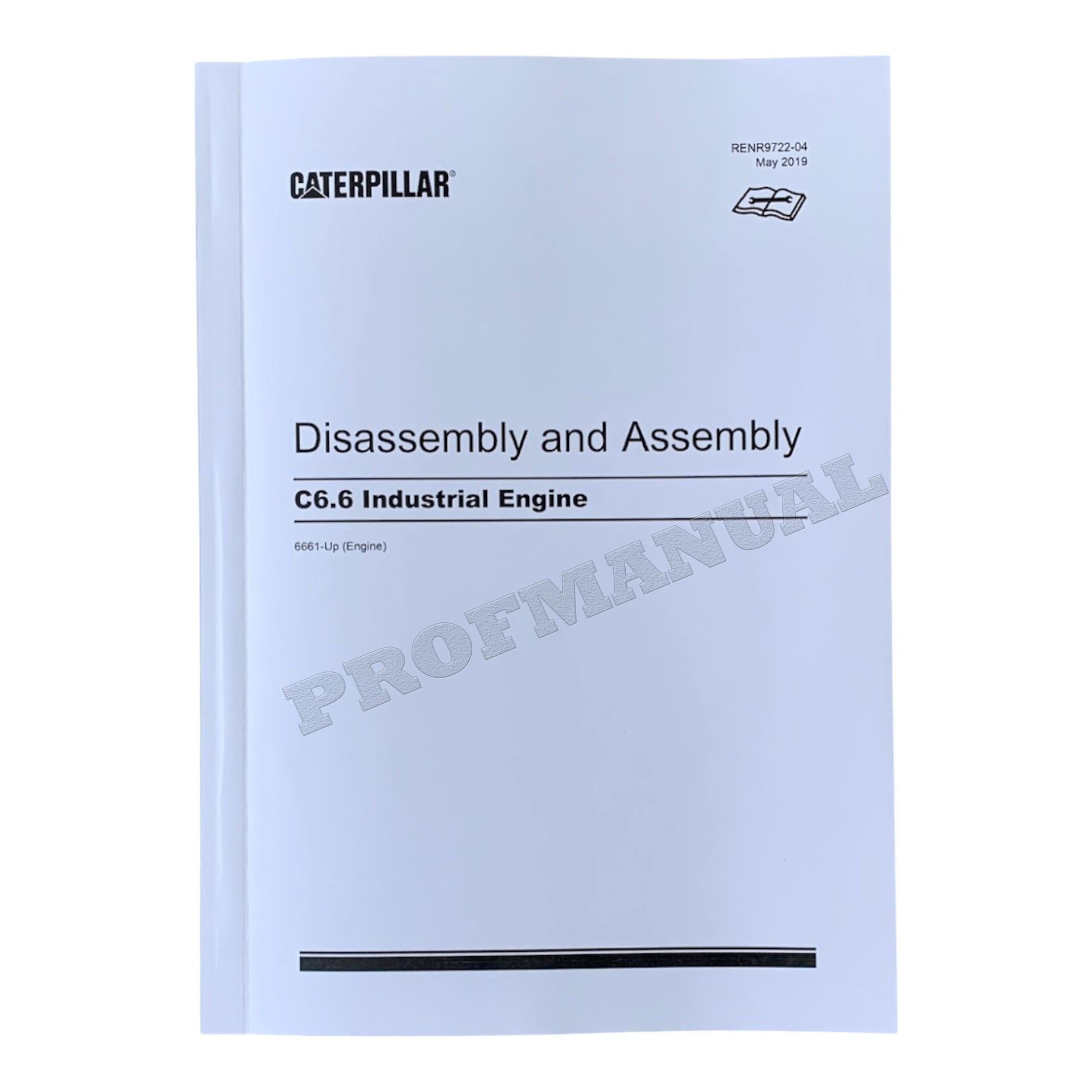 Caterpillar C6.6 Industrial Engine Full Service Manual *Send serial number