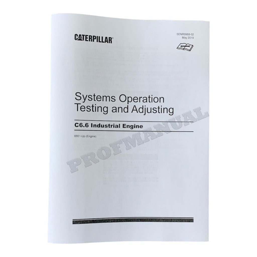 Caterpillar C6.6 Industrial Engine Full Service Manual *Send serial number