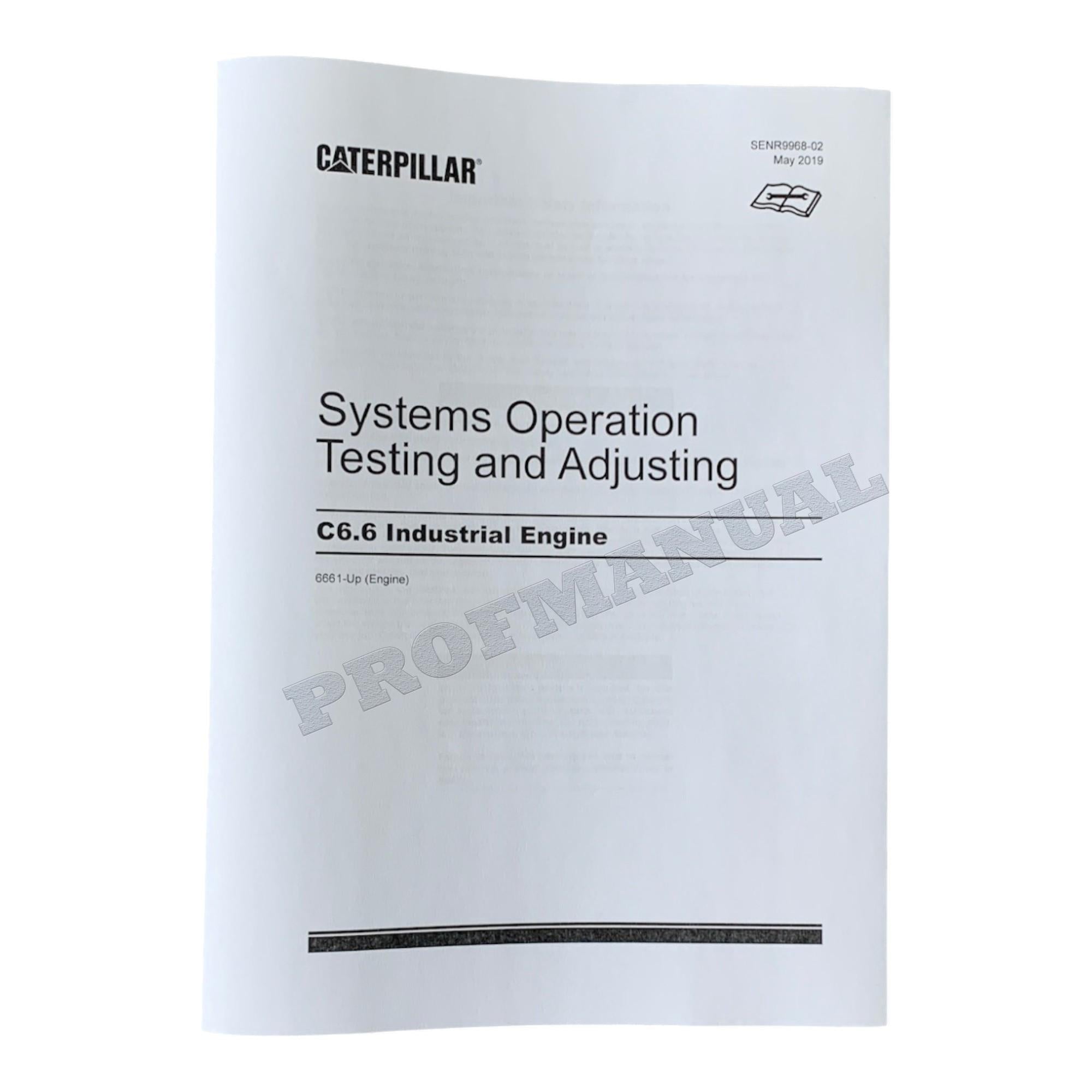 Caterpillar C6.6 Industrial Engine Full Service Manual *Send serial number