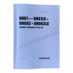 HITACHI UH083 UH083LC Equipment Excavator Parts catalog manual 164-20001-