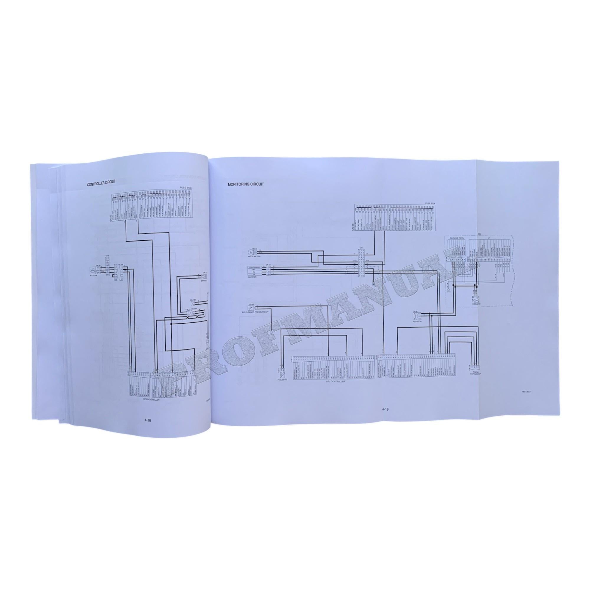 Hyundai R160LC-7A CRAWLER EXCAVATOR Hardcover Repair Service Manual