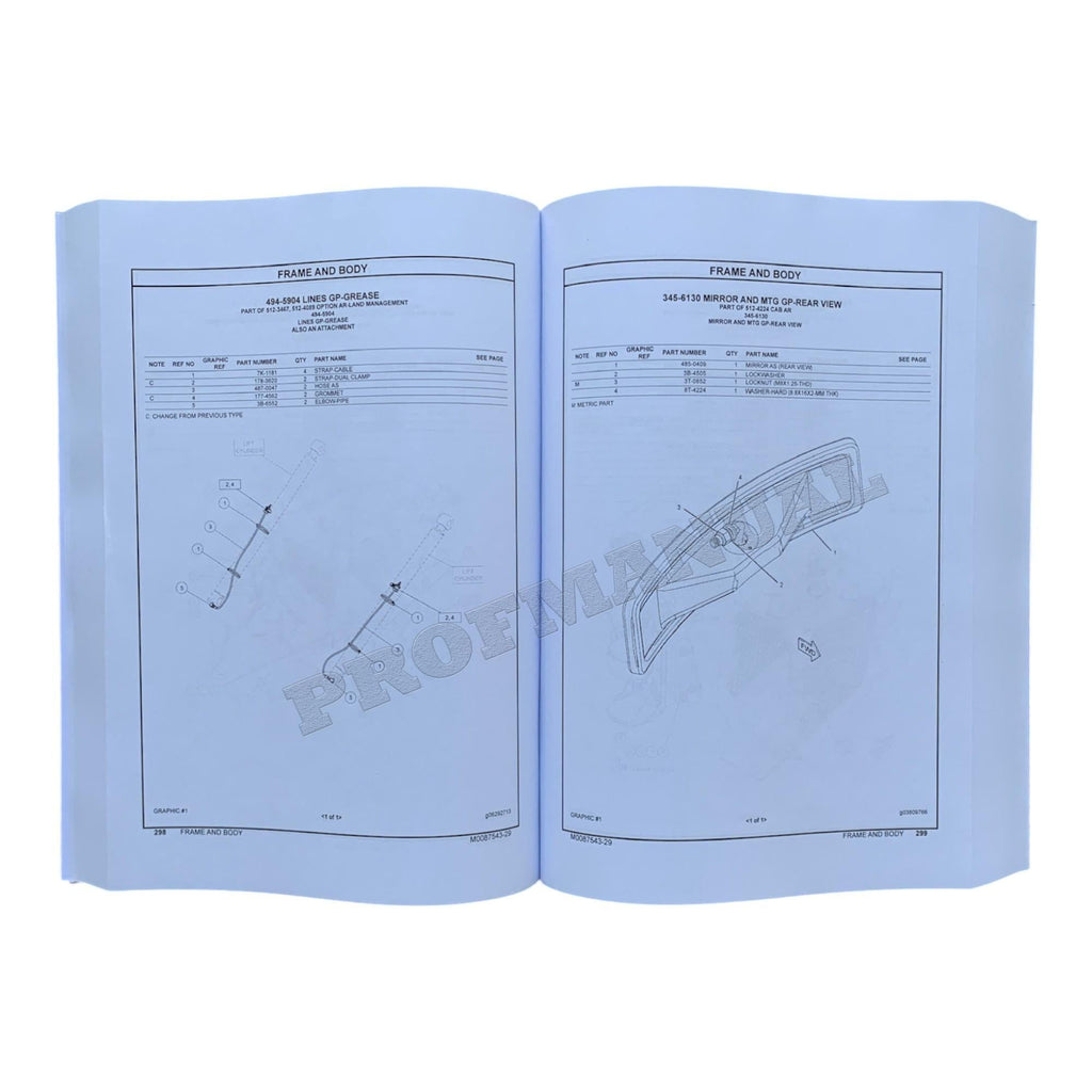 Caterpillar Cat 299D3 299D3 XHP Compact Track Loader Parts Catalog Manual
