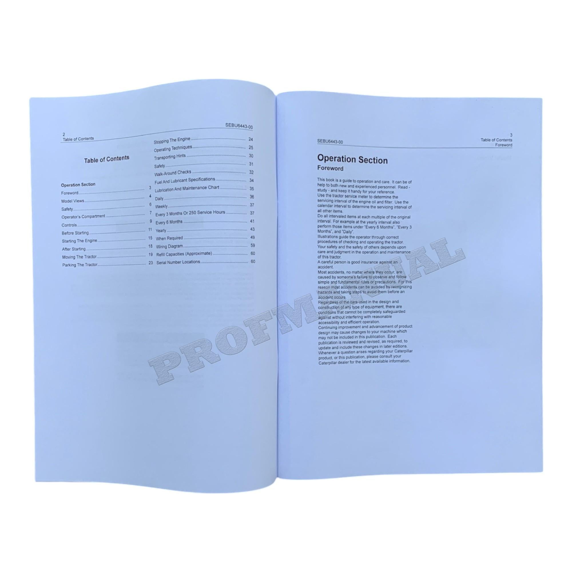 Caterpillar D3 Track Type Tractor Operators Maintenance Manual