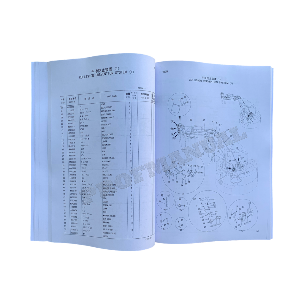 Hitachi ZAXIS 30UR excavator parts catalog manual