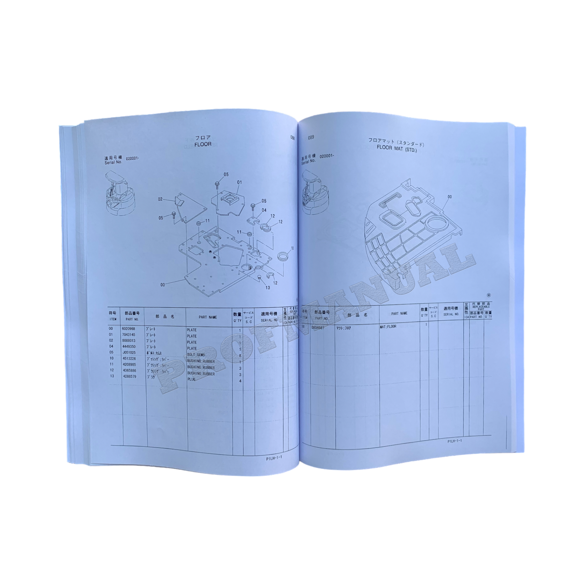 Hitachi ZAXIS 30UR excavator parts catalog manual