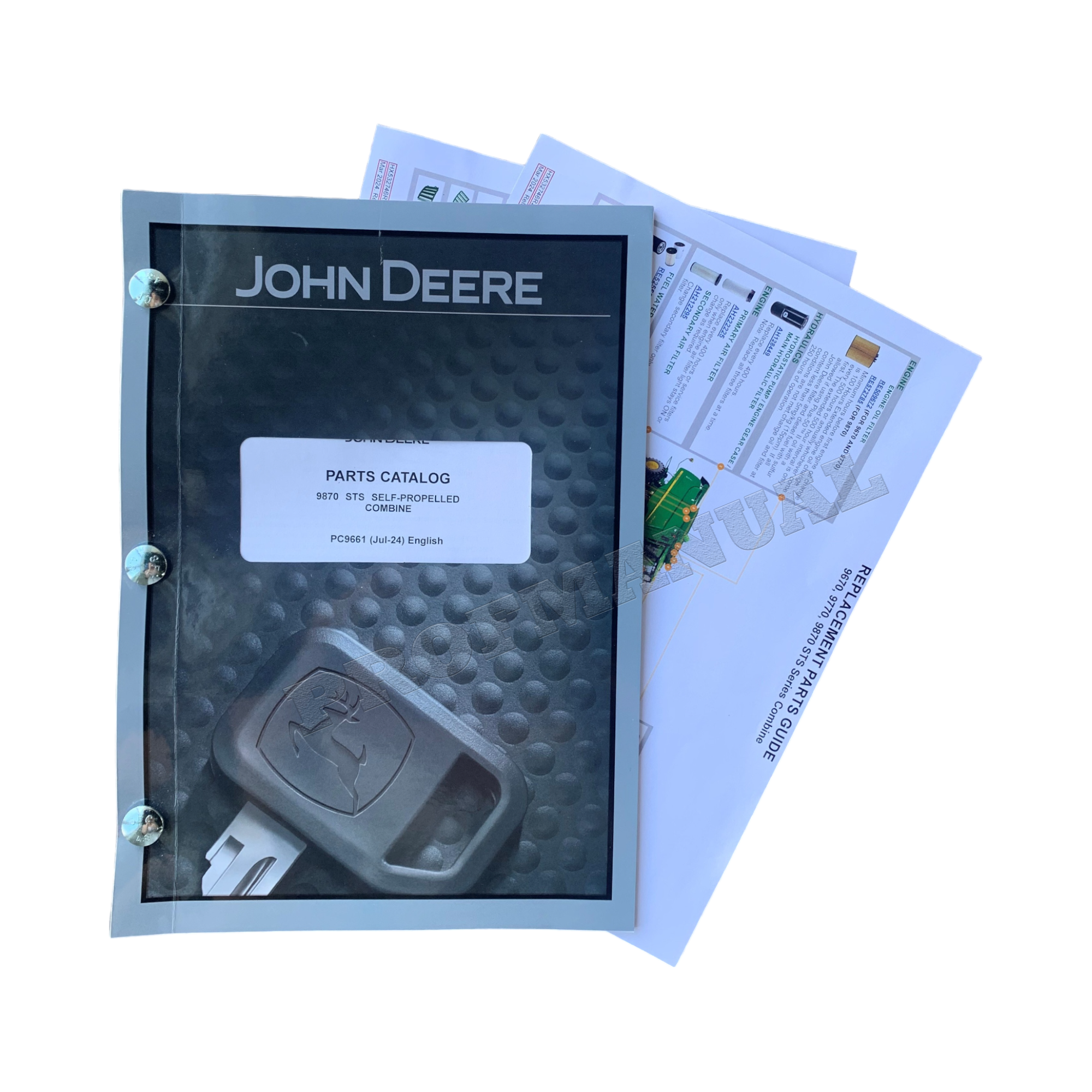 CATÁLOGO DE PIEZAS DE LA COSECHADORA JOHN DEERE 9870 STS MANUAL + ¡BONIFICACIÓN!