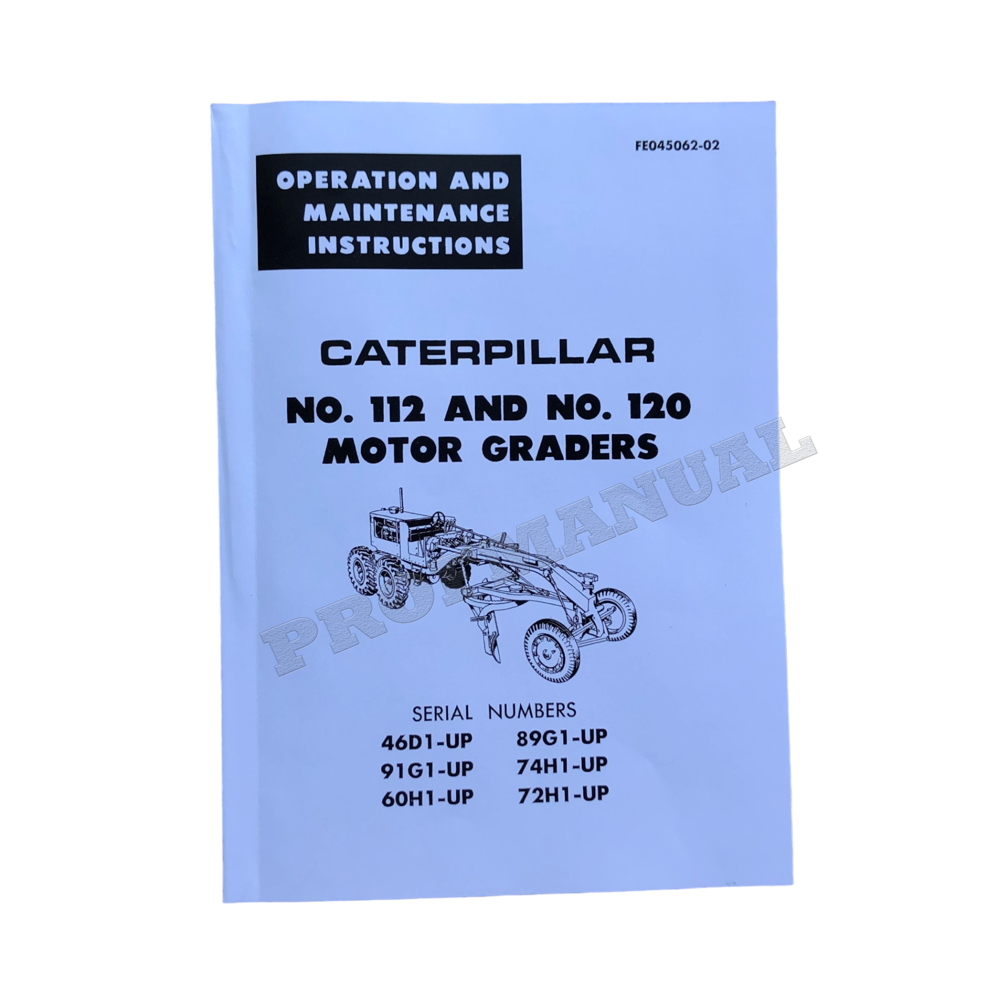 Manual de mantenimiento del operador de la motoniveladora Caterpillar 112 120