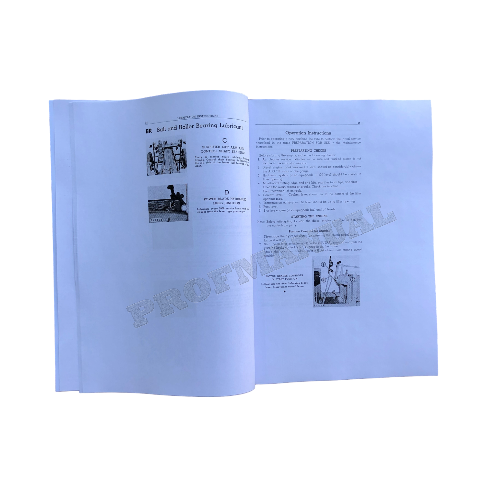 Manual de mantenimiento del operador de la motoniveladora Caterpillar 112 120