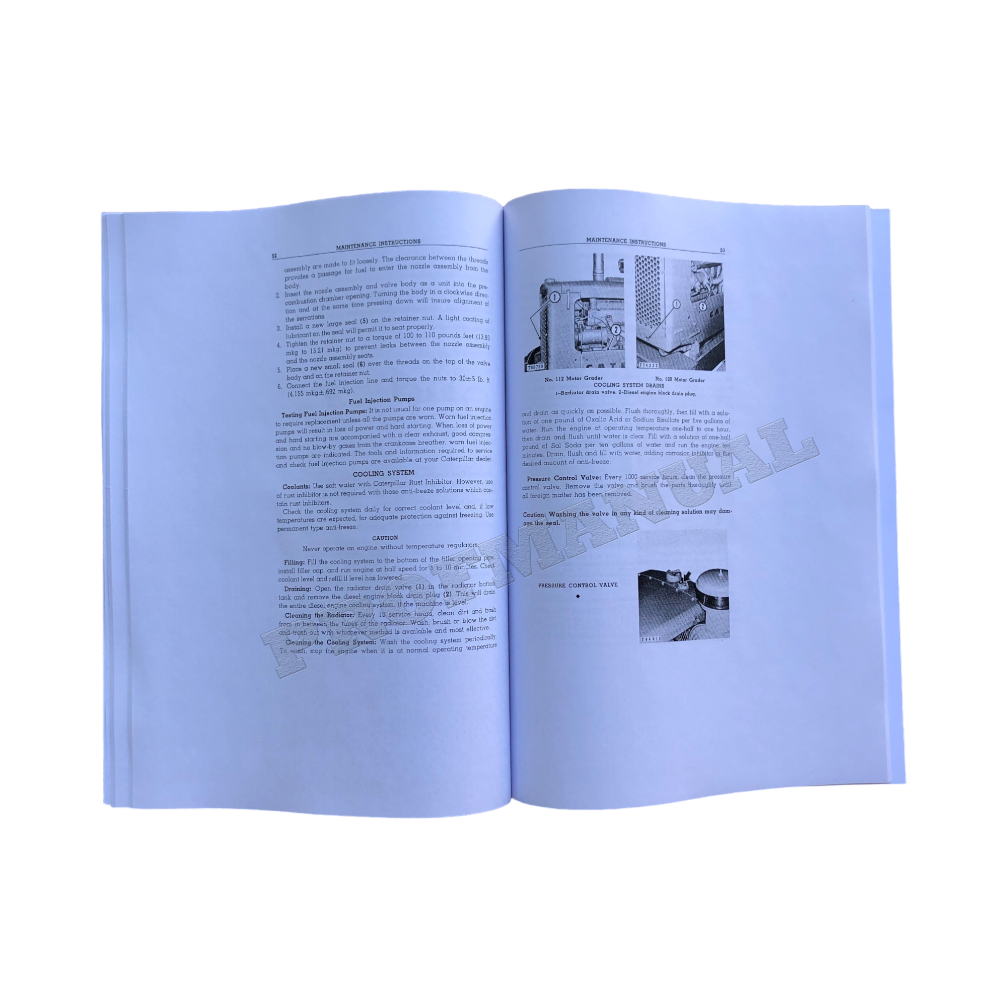 Manual de mantenimiento del operador de la motoniveladora Caterpillar 112 120