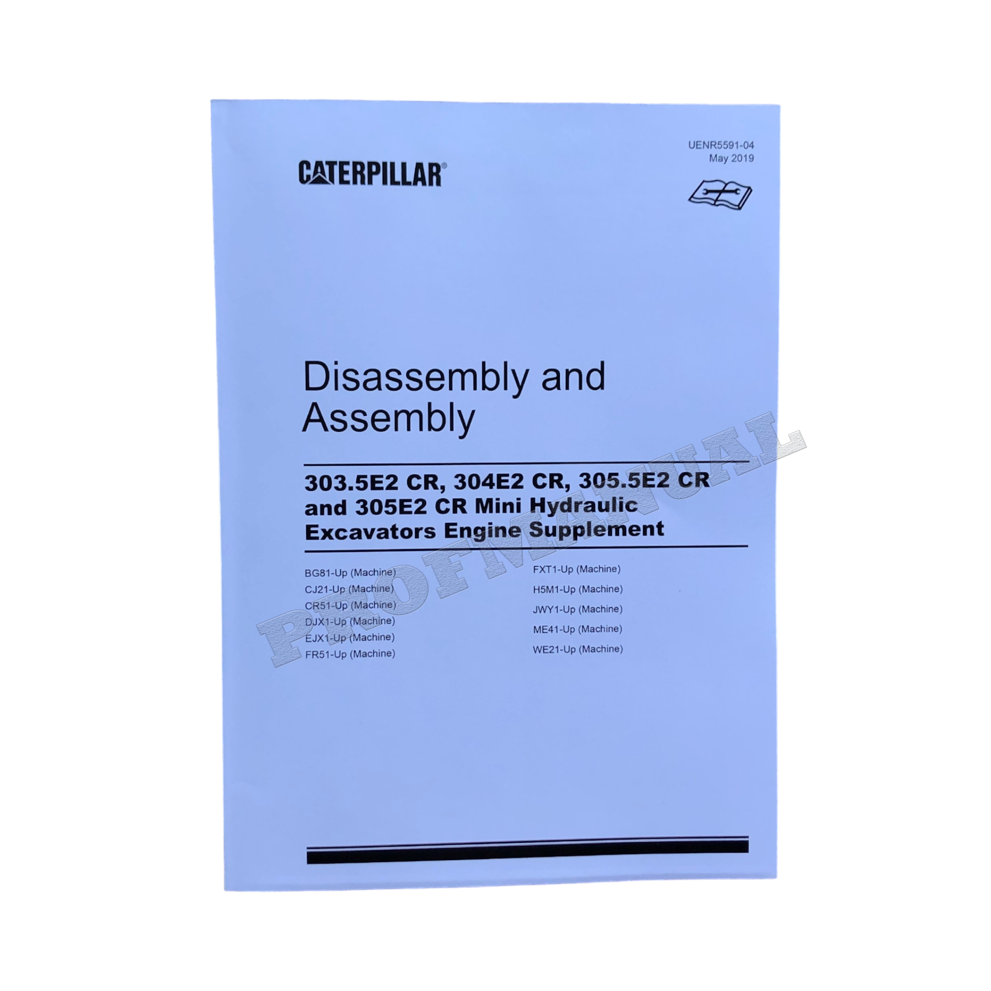 Manual de servicio y desmontaje del motor de la excavadora Caterpillar 305.5E2 CR 305E2 CR