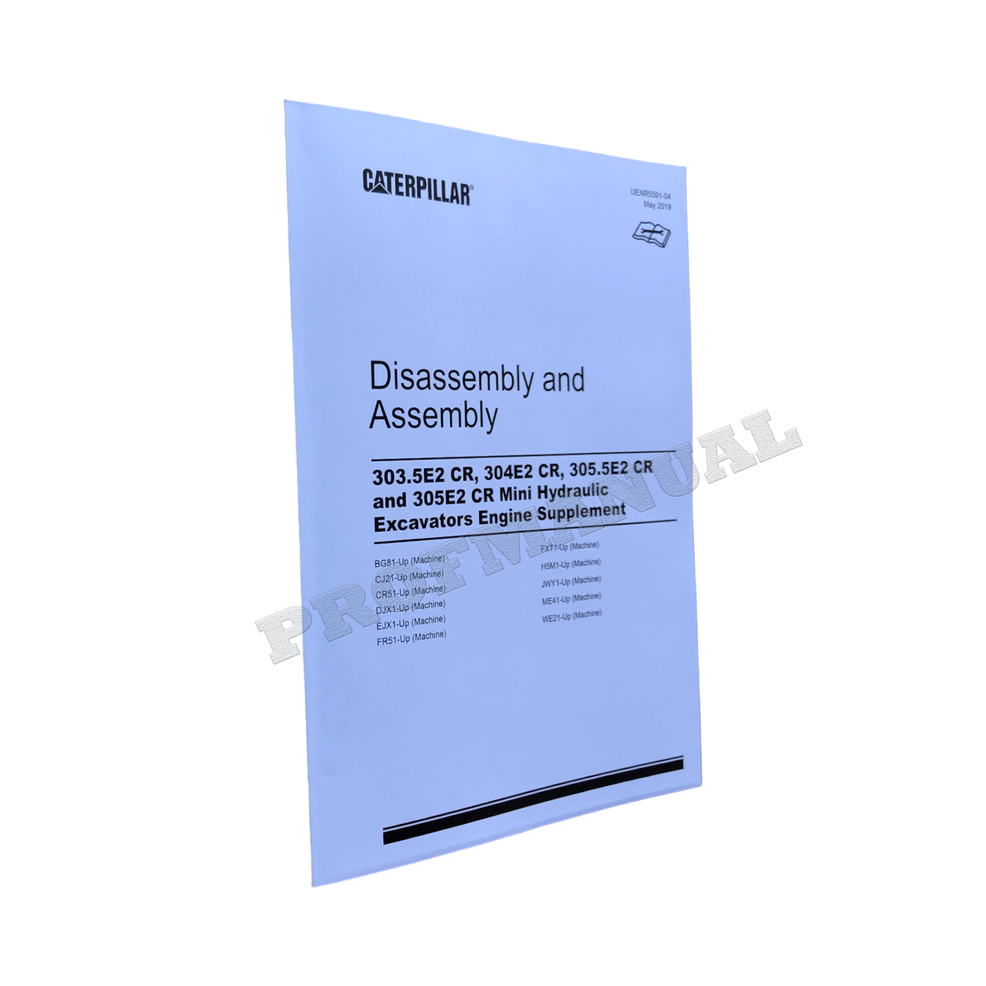 Manual de servicio y desmontaje del motor de la excavadora Caterpillar 305.5E2 CR 305E2 CR