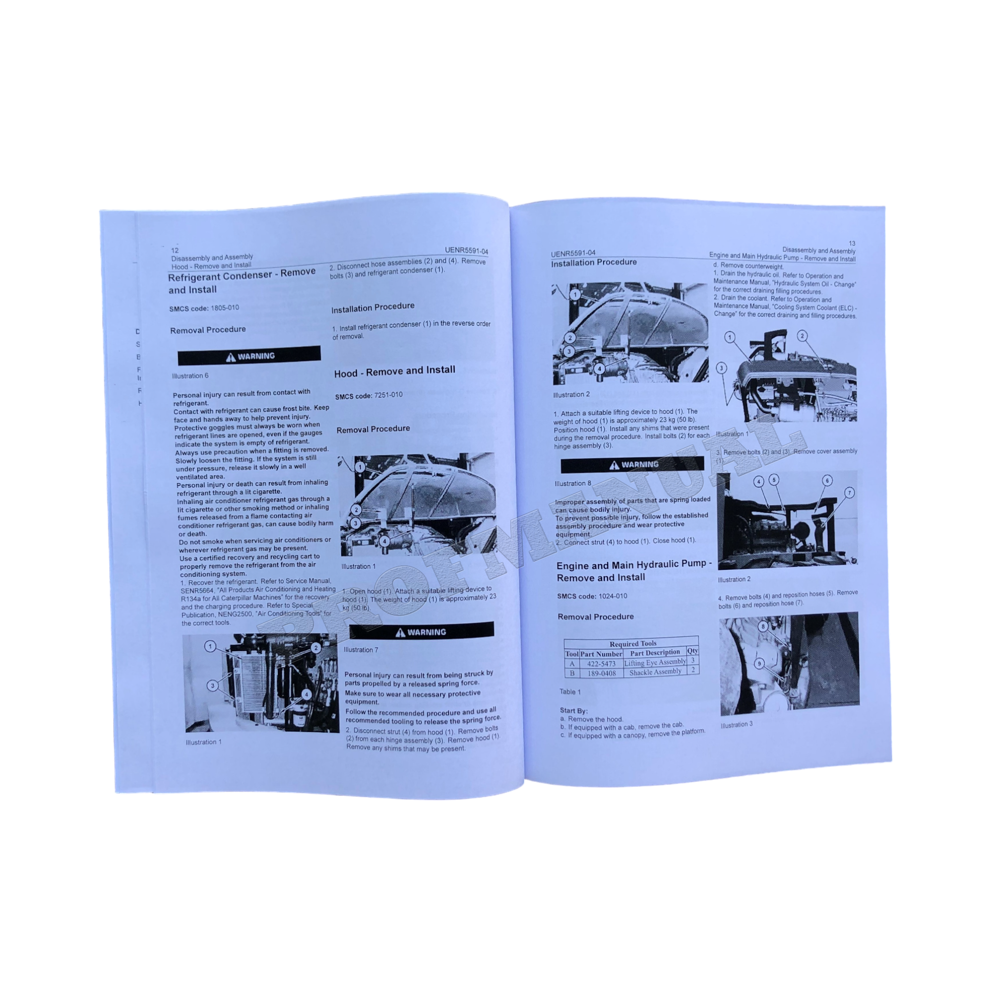 Manual de servicio y desmontaje del motor de la excavadora Caterpillar 305.5E2 CR 305E2 CR