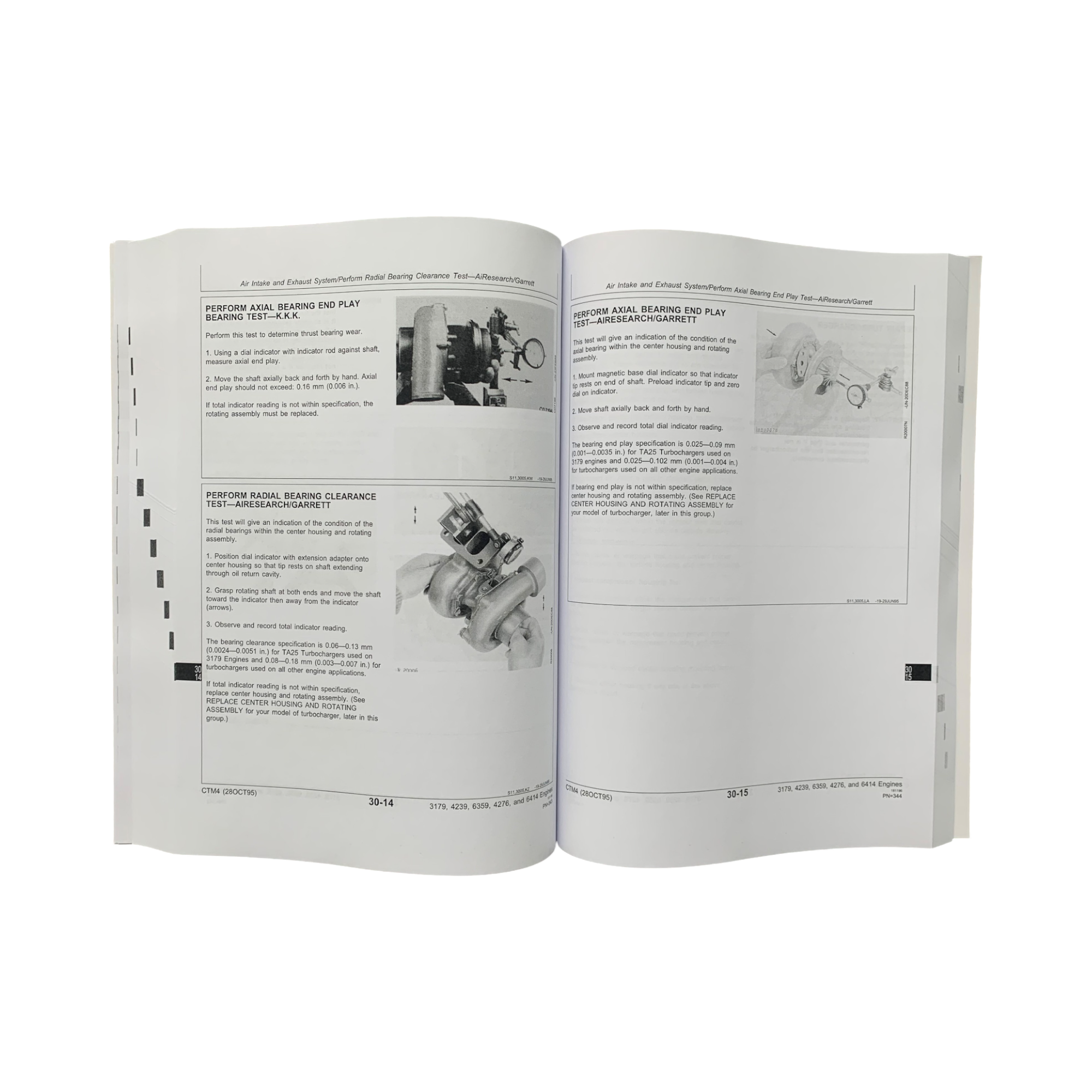 John Deere Series 300 3179 4239 6359 4276 6414 Engine REPAIR SERVICE MANUAL CTM4