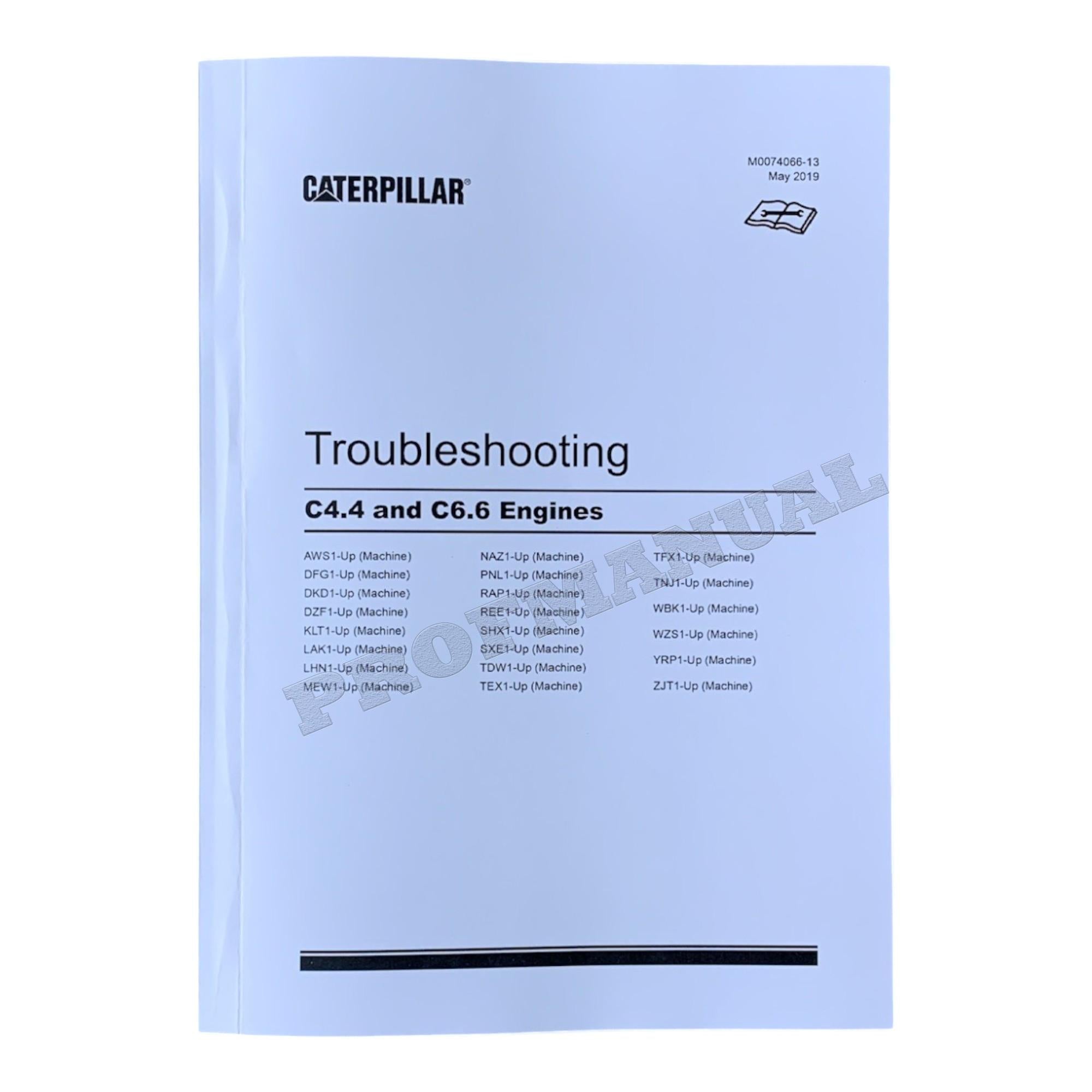 Caterpillar C6.6 C4.4 Engine Operation Testing Adjusting FULL Service Manual *Send Serial#