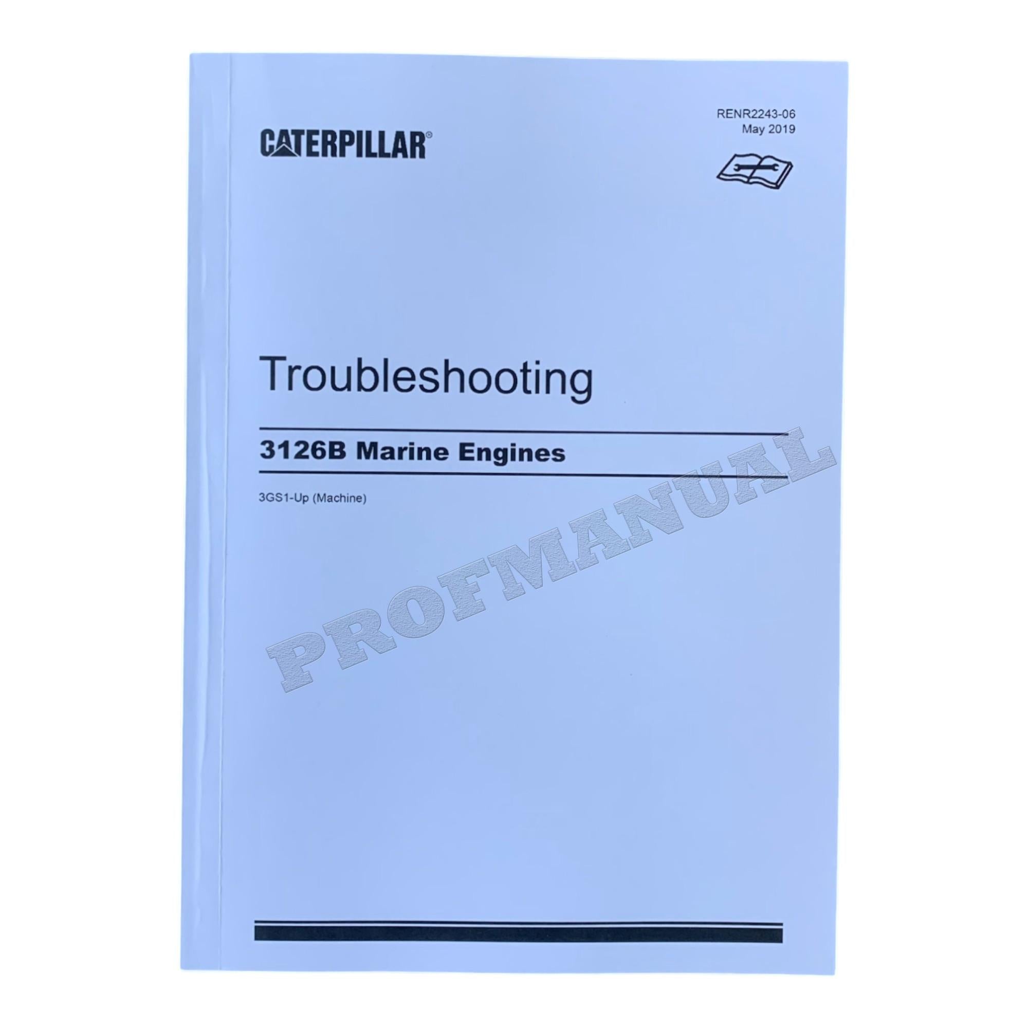 Manual de servicio completo del motor marino Caterpillar 3126B 16 libros *Enviar número de serie