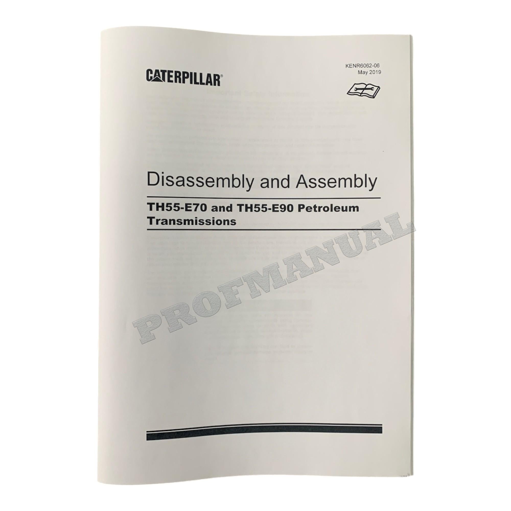 Caterpillar TH55FT-E90 PETROLEUM TRANSMISSION Service Manual *Send serial number