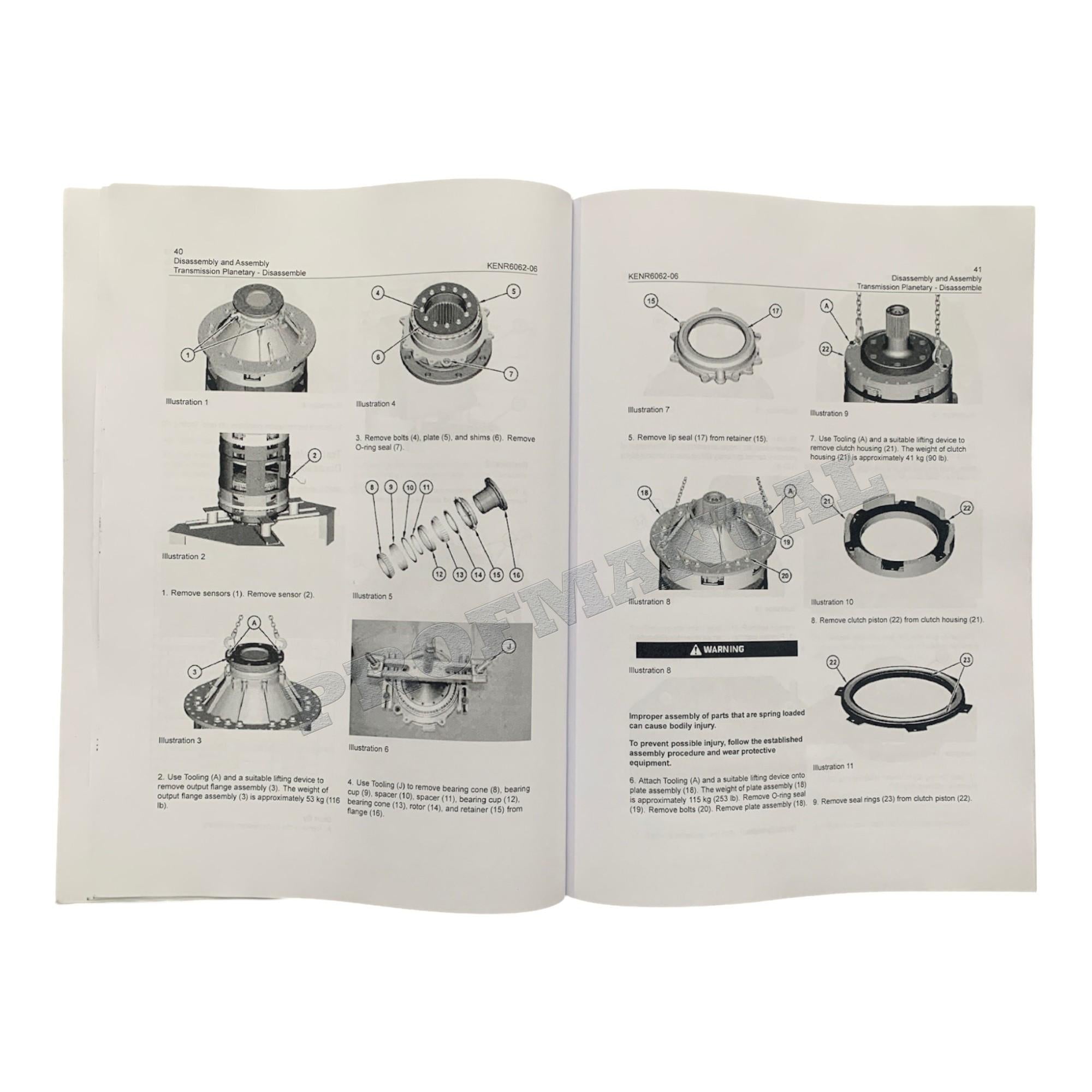 Caterpillar TH55FT-E90 PETROLEUM TRANSMISSION Service Manual *Send serial number