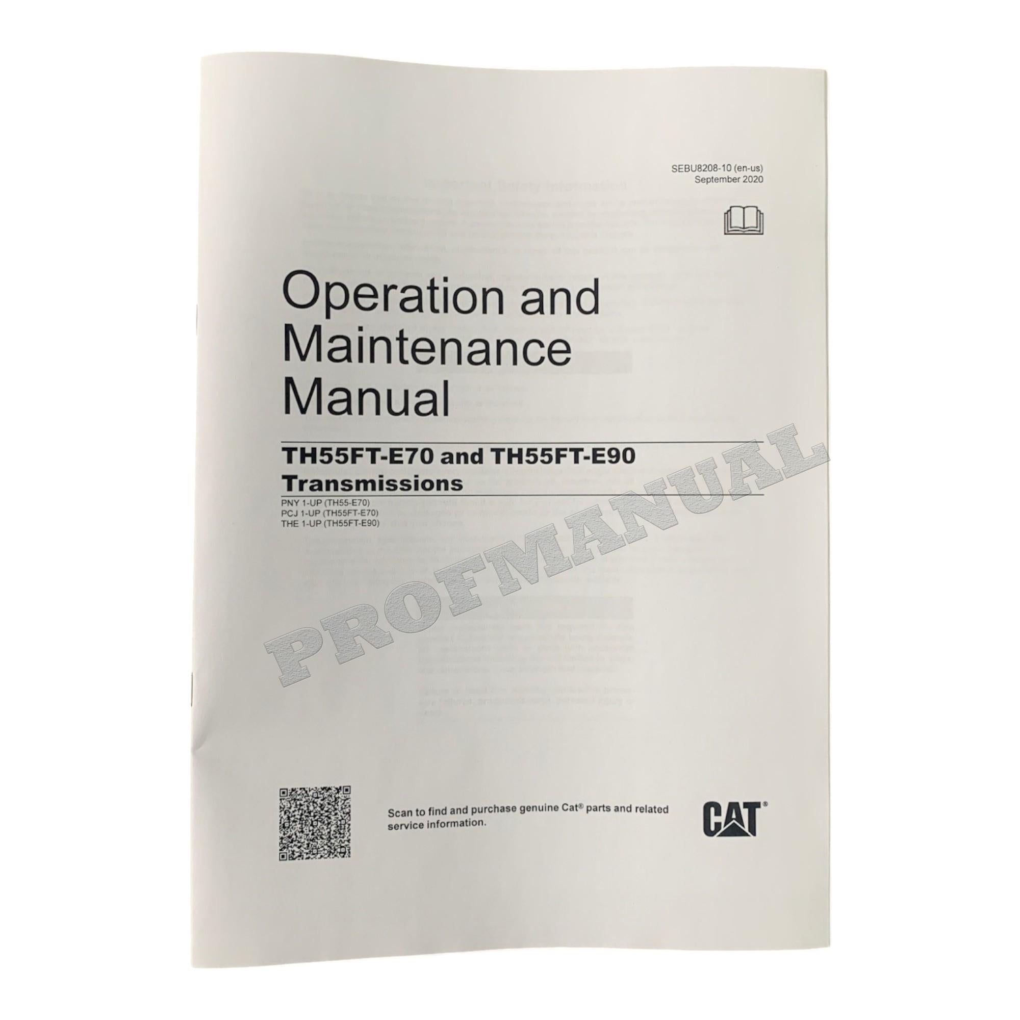 Caterpillar TH55FT-E90 PETROLEUM TRANSMISSION Service Manual *Send serial number
