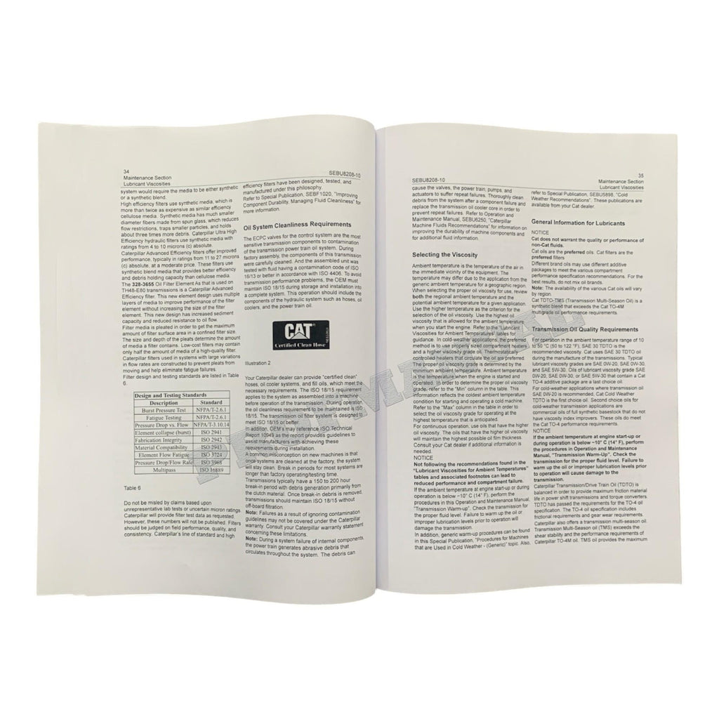 Caterpillar TH55FT-E90 PETROLEUM TRANSMISSION Service Manual *Send serial number