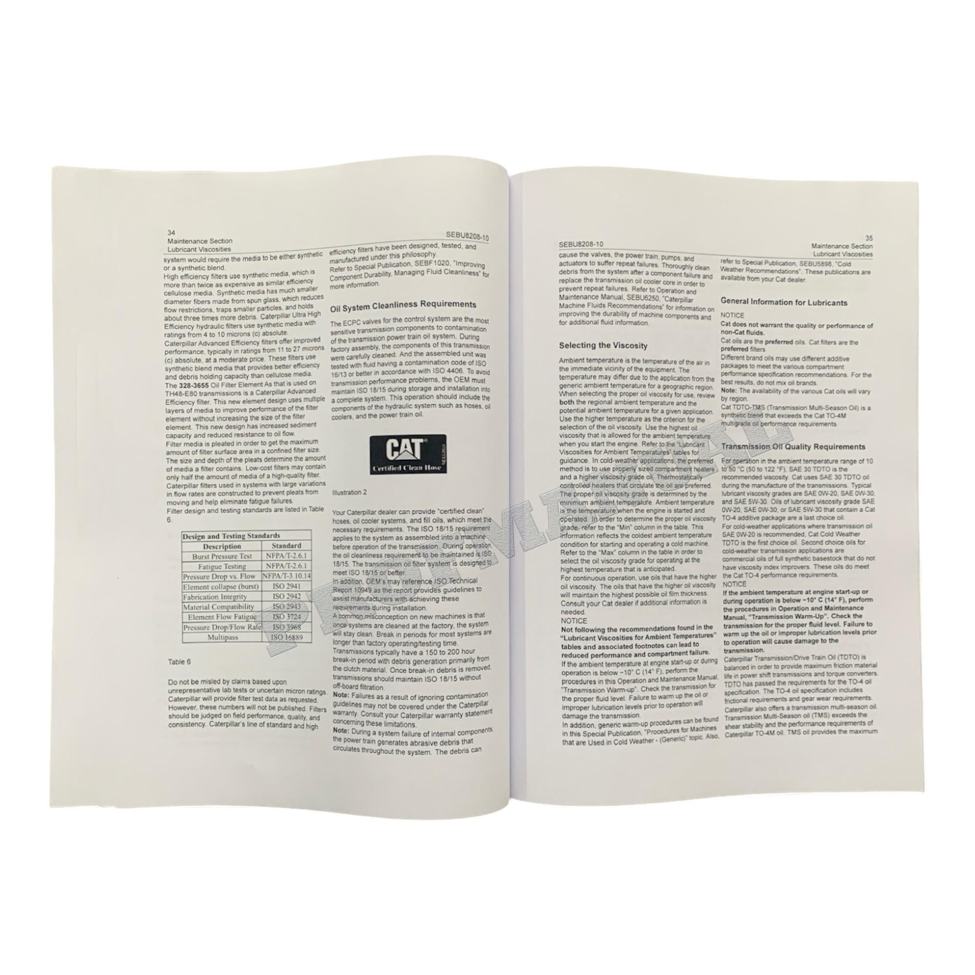 Caterpillar TH55FT-E90 PETROLEUM TRANSMISSION Service Manual *Send serial number