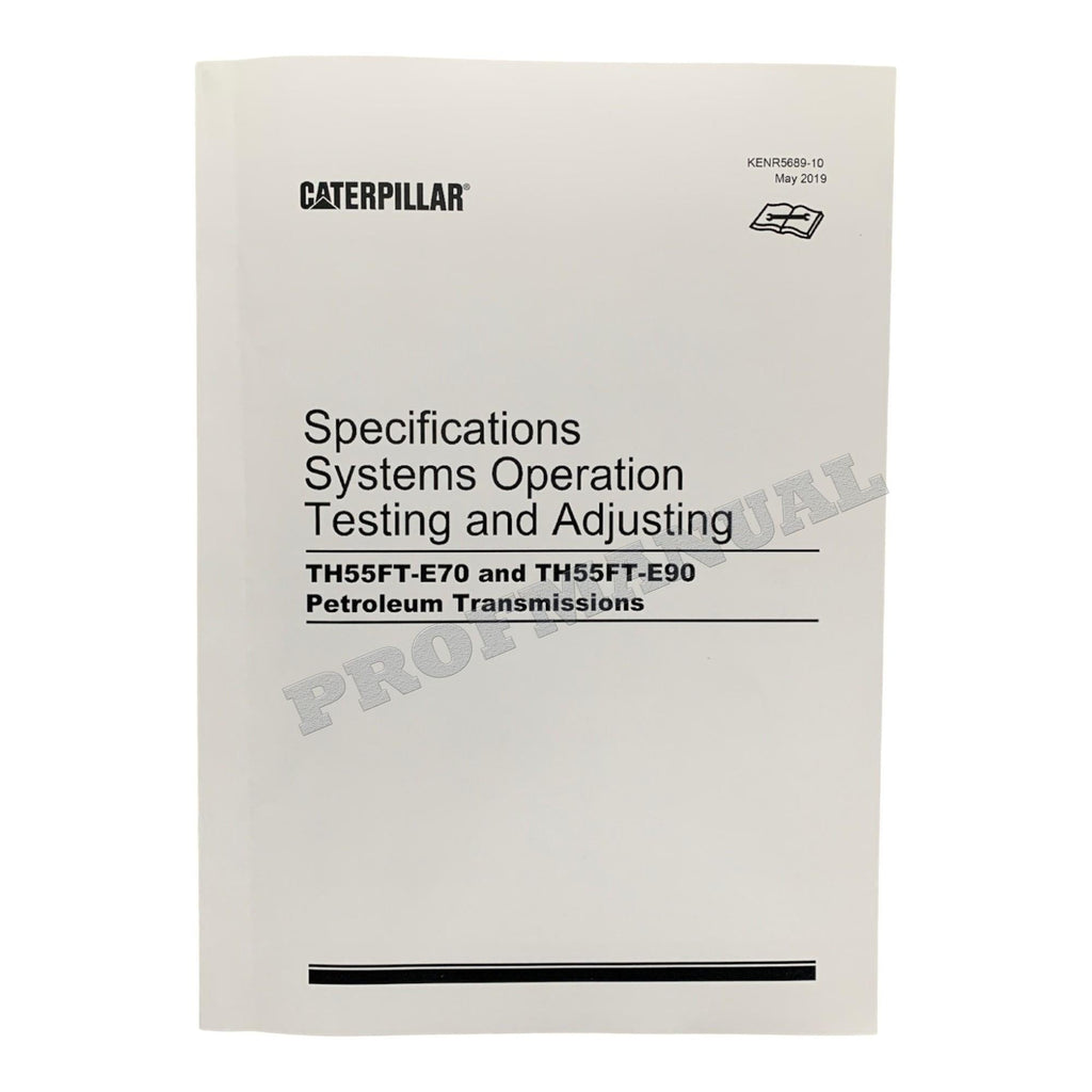 Caterpillar TH55FT-E90 PETROLEUM TRANSMISSION Service Manual *Send serial number