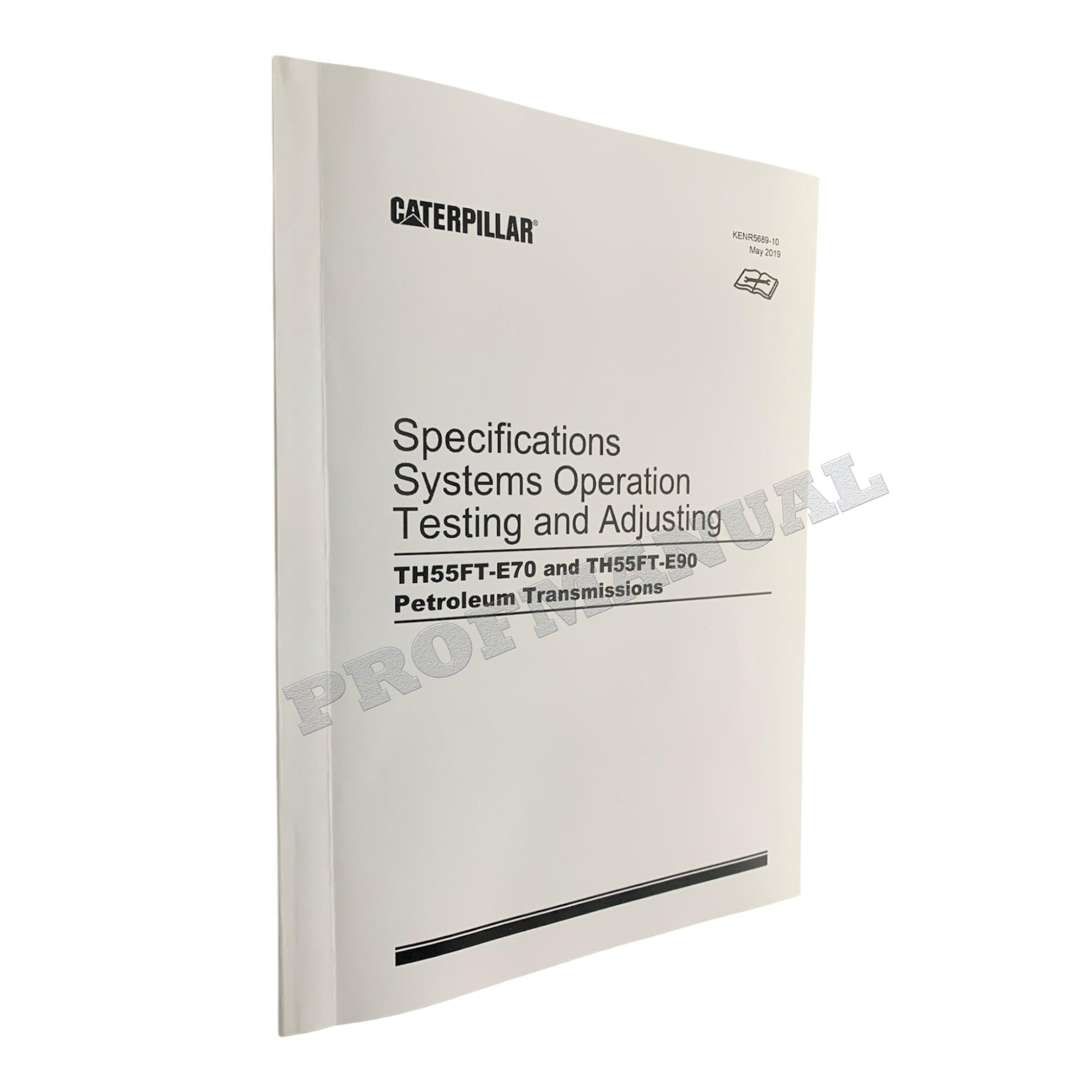 Caterpillar TH55FT-E90 PETROLEUM TRANSMISSION Service Manual *Send serial number