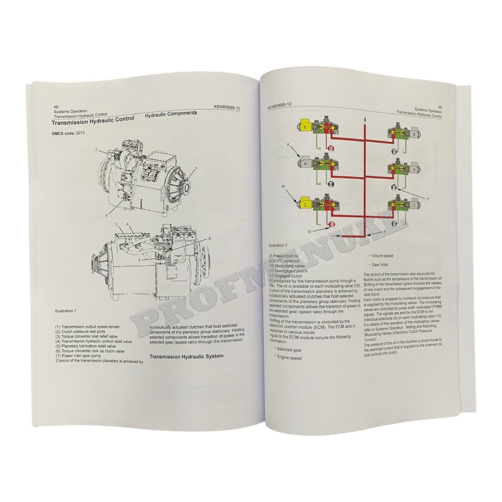 Caterpillar TH55FT-E90 PETROLEUM TRANSMISSION Service Manual *Send serial number