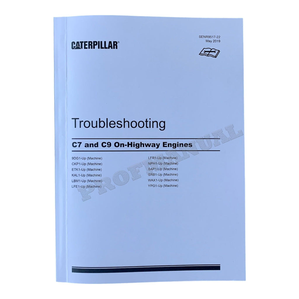 Caterpillar C7 On-Highway Truck Engine Full Service Manual *Send serial number