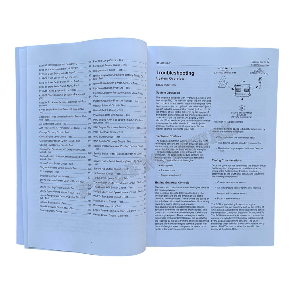 Caterpillar C7 On-Highway Truck Engine Full Service Manual *Send serial number