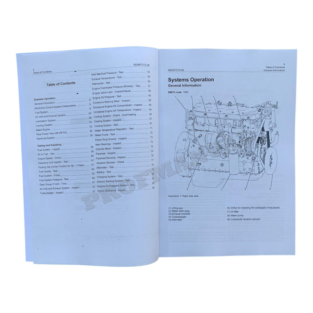 Caterpillar C7 On-Highway Truck Engine Full Service Manual *Send serial number