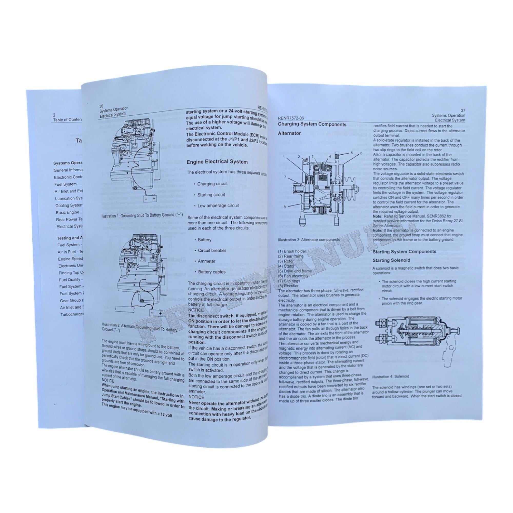 Caterpillar C7 On-Highway Truck Engine Full Service Manual *Send serial number