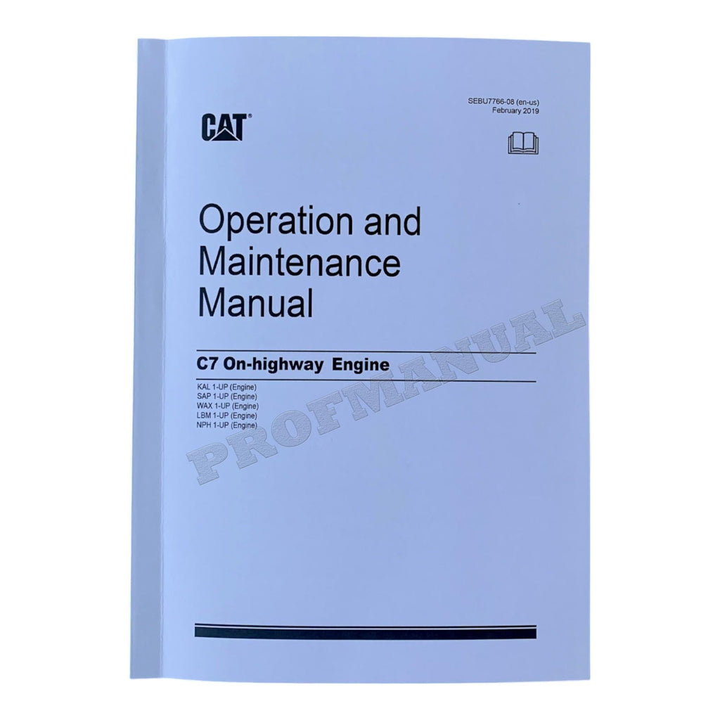 Caterpillar C7 On-Highway Truck Engine Full Service Manual *Send serial number
